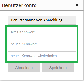 Benutzerkonto_Passwort ändern