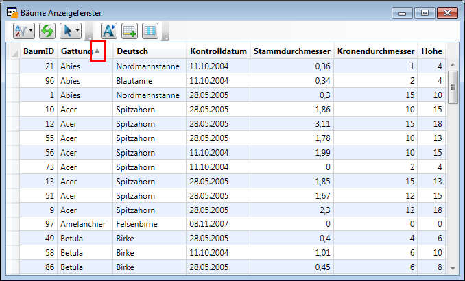 Anzeigefenster_Sortierfunktion_A