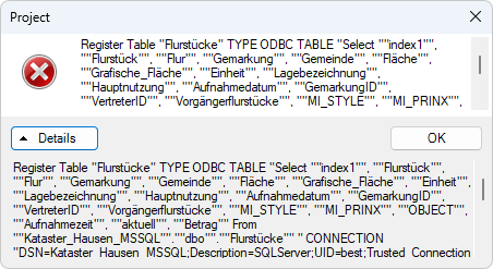 Fehlermeldung_MapInfoEasyLoader_RegisterTable_1