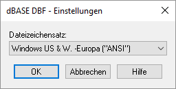 Formate_Import_Datei_öffnen_dBase_Tabellenauswahl_dbf_Zeichensatz