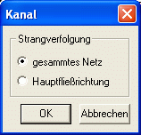 Hauptfließrichtung