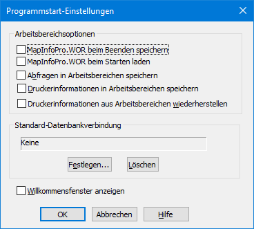MapInfoProgrammstart